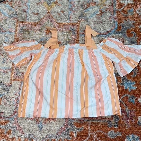 Janie & Jack Toddler Off the Shoulder Top - Picture 1 of 5